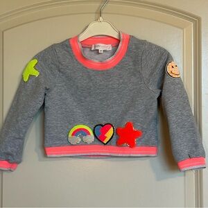 4T Baby Sara Sweatshirt w/ Neon Patches